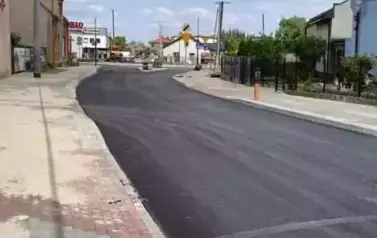 Rondo na ulicy Warszawskiej na ukończeniu