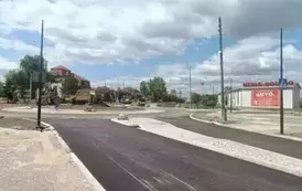 Rondo na ulicy Warszawskiej na ukończeniu