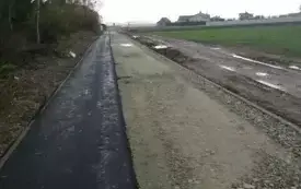 Budowa szlaku turystycznego śladem kolejki - stan w trakcie inwestycji. 9