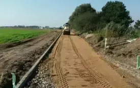 Budowa szlaku turystycznego śladem kolejki - stan w trakcie inwestycji. 13