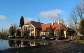 Adaptacja budynku byłego dworca PKP Wieluń-Dąbrowa stan przed inwestycją 2