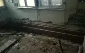 Adaptacja budynku byłego dworca PKP Wieluń-Dąbrowa stan w trakcie realizacji 5