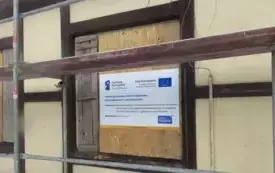 Adaptacja budynku byłego dworca PKP Wieluń-Dąbrowa stan w trakcie realizacji 18