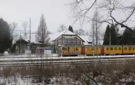 Adaptacja budynku byłego dworca PKP Wieluń-Dąbrowa stan w trakcie realizacji 22