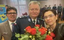 Pożegnanie KomendantaPowiatowego Policji w Wieluniu