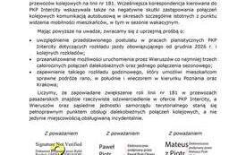 List połączenia kolejowe 1