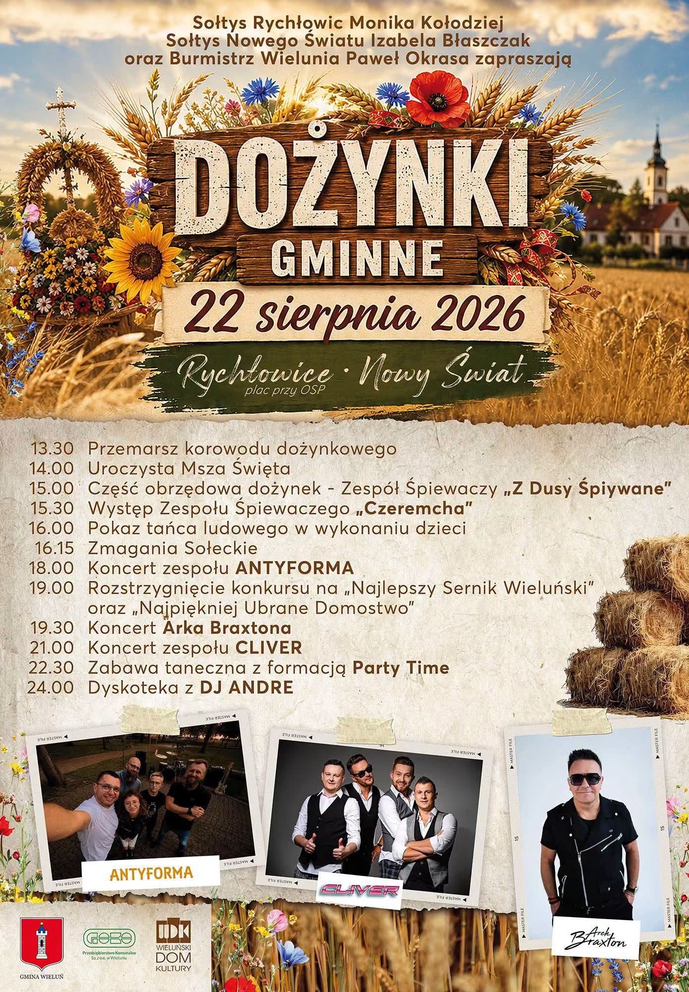 Dożynki Gminy Wieluń 2026