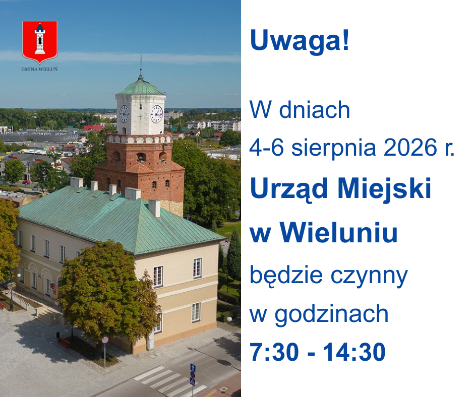 zmiana godzin pracy Urzędu Miejskiego