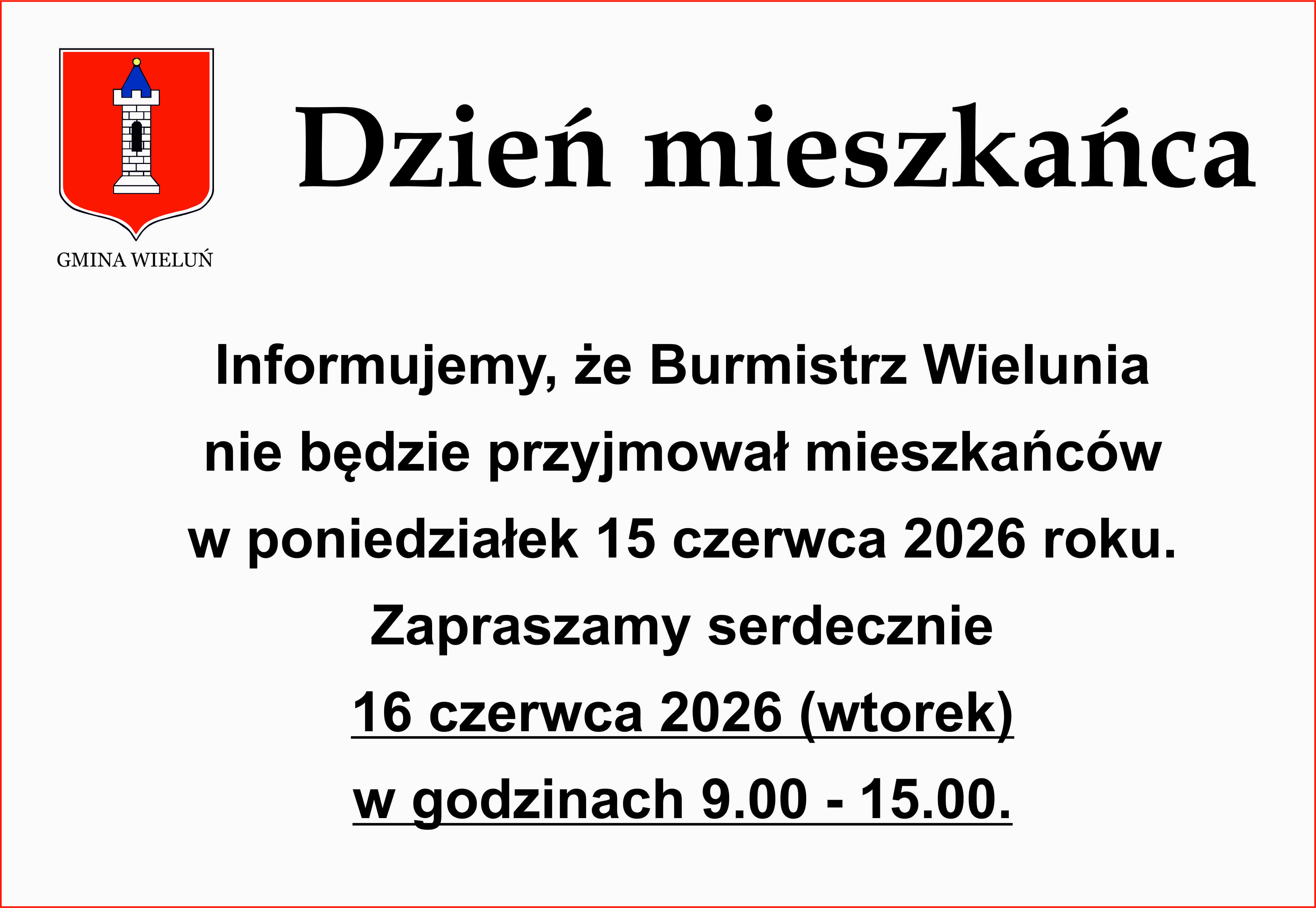 dzień mieszkańca 16 czerwca