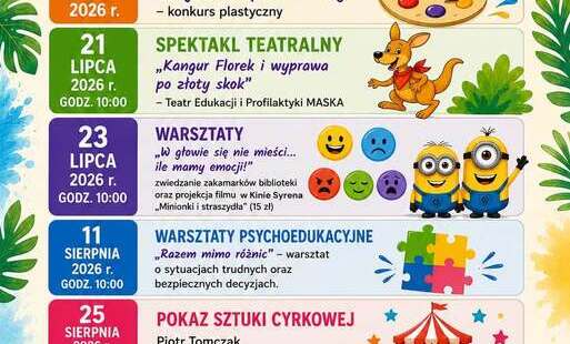 Wakacje 2026 w gminie Wieluń