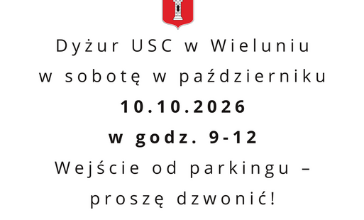 Zdjęcie do Dyżur Urzędu Stanu Cywilnego w październiku